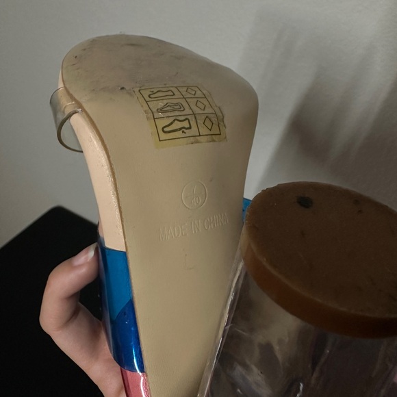 Zara transparent multi colored heels - Picture 2 of 3